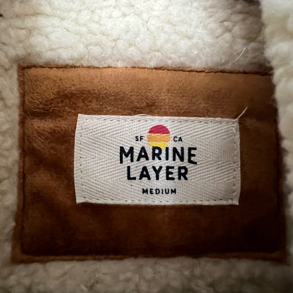 Marine Layer Penny Lane Faux Shearling-Lined Coat - Picture 5 of 6